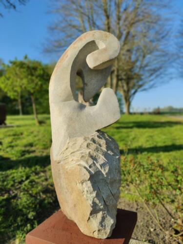 Volonté-2014-Pierre de Grès de Courgeoust-H.96.5 x L.27 x Prof.35 cms
