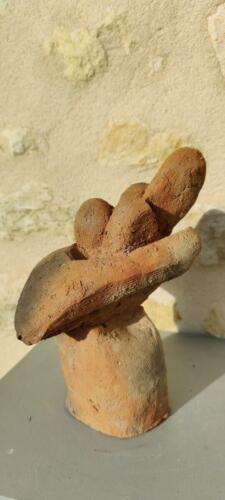 "Les Variations" -2021- Terre cuite - Argile de Courgeoust- H.20 x L.13 x P. 16,5 cms